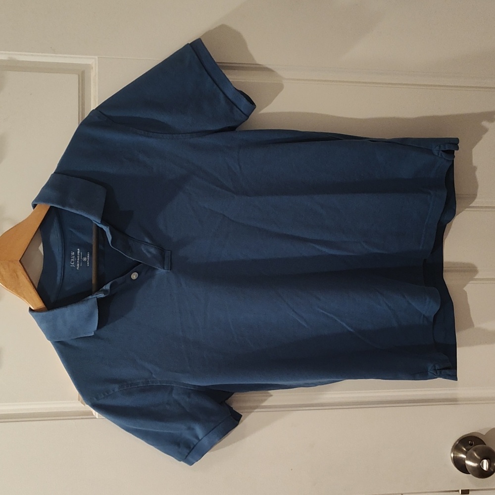 J. Crew Men's Blue Polo Shirt Ames.